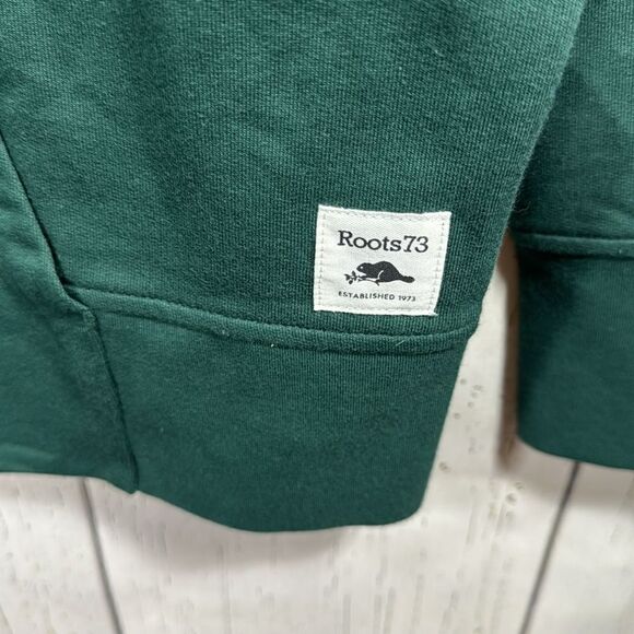 Roots73 Rome Records Graphic Hoodie Green Unisex Size L Retro Streetwear - Picture 11 of 15